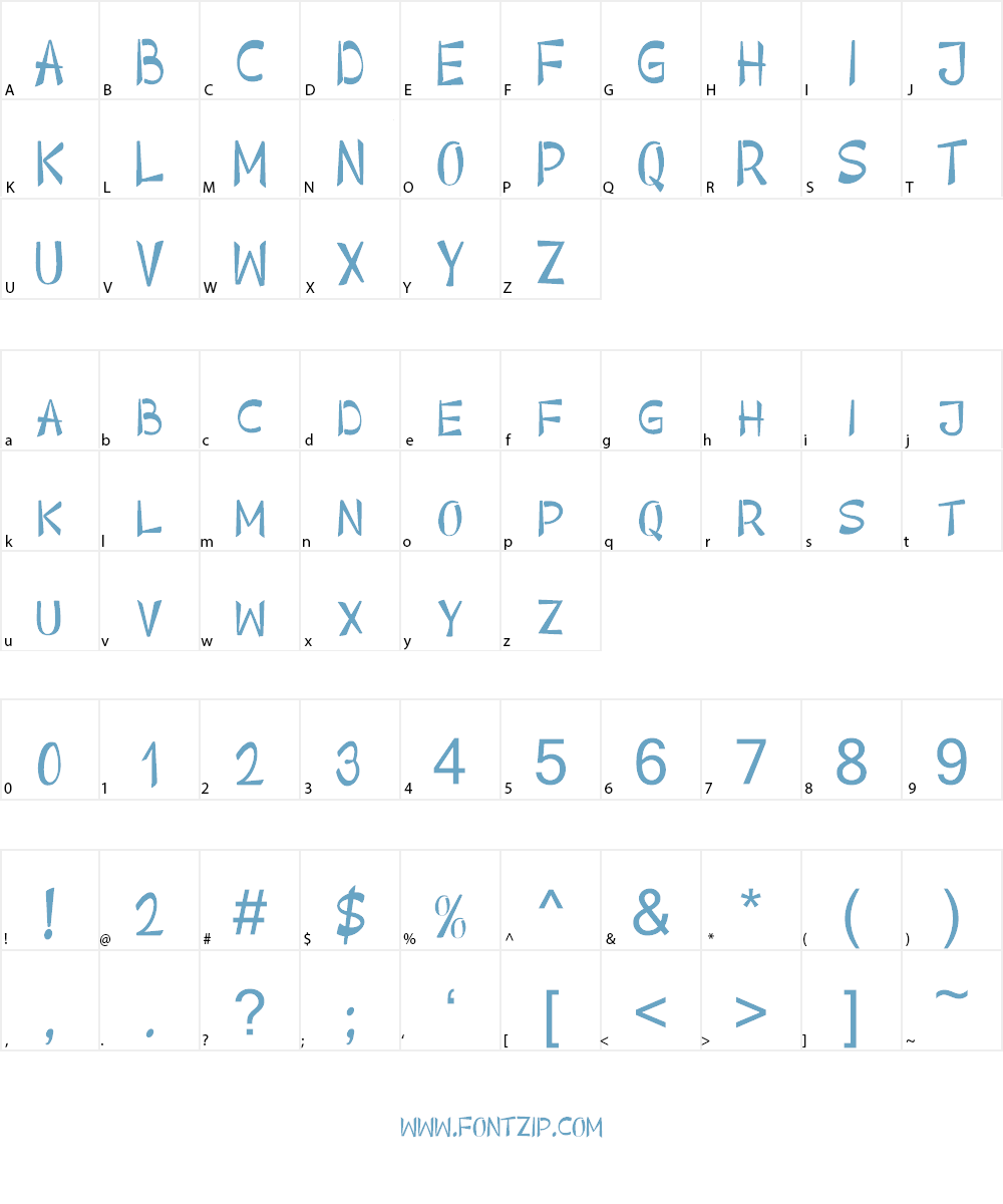 Bang Bang Font Character